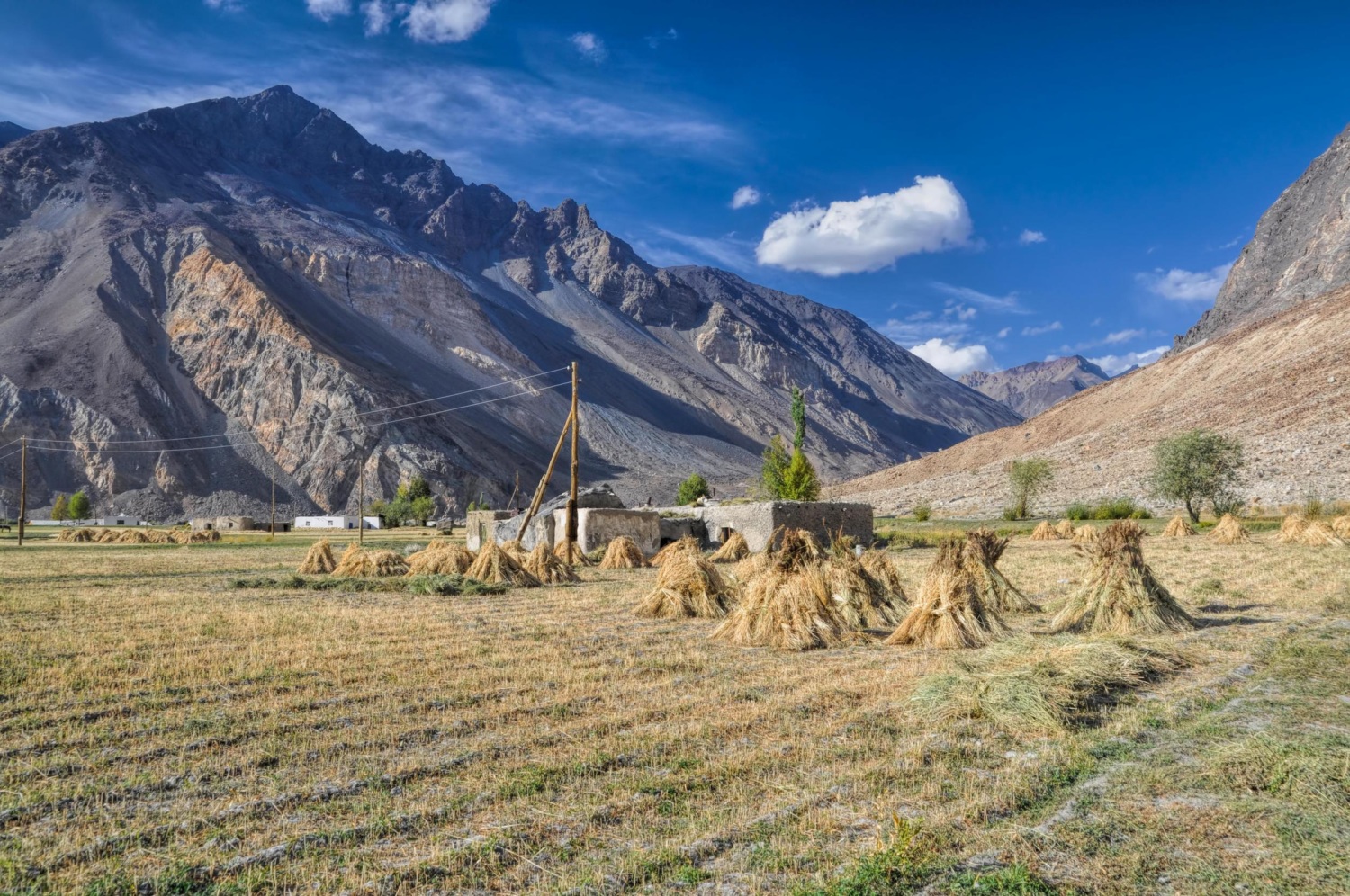 Agriculture in Pamir mountains in Tajikistan