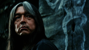 Image of Native American man looking away